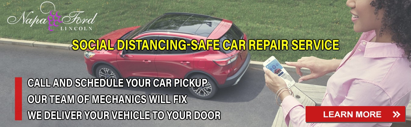 Social distancing-safe car repair service